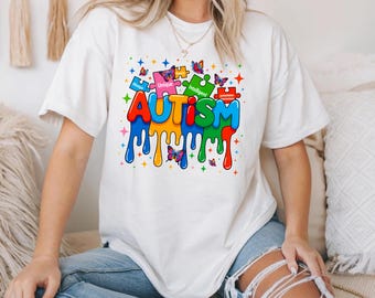 Kleurrijk Autism Awareness Shirt: Neurodiversity Inclusion, Kindness-T-shirt