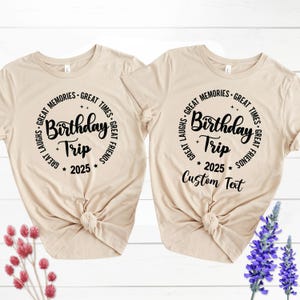 Geburtstags Reise 2025 Shirt, Mädchen Geburtstags Reise T-Shirt, Geburtstags Reise Crew Shirt, Geburtstags Urlaub Gruppe Shirt