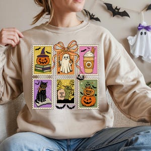 Halloween Coquette Ghost Sweatshirt: Spooky Teacher Fall Style