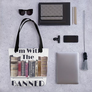 Banned Books Tote Bag: First Amendment, Freedom of Speech