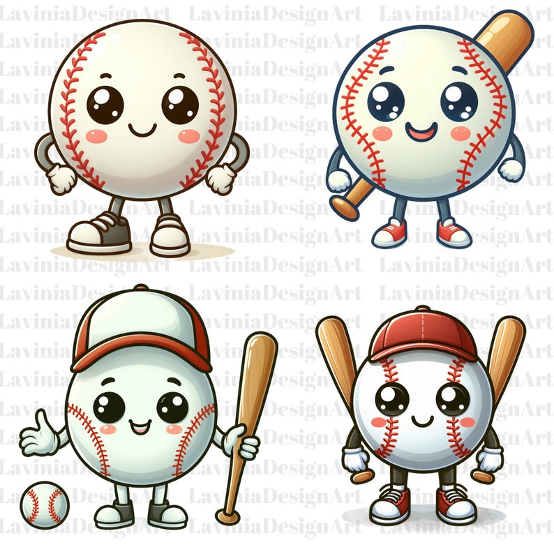Cute Baseball Clipart Baseball Clipart Baseball Watercolor Ball Png