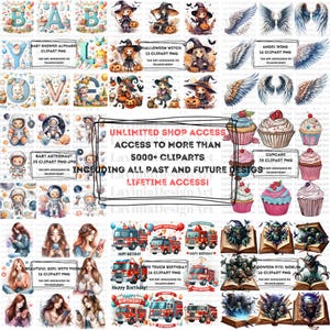 Mega Clipart Bundle | Unlimited Shop Access | All Past and Future Design | Lifetime Access | Digital Download | Commerical Use