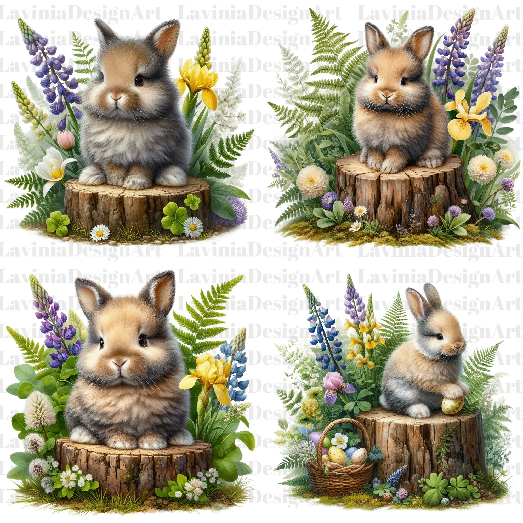 Cute Rabbit Clipart | Rabbit Watercolor | Rabbit PNG | Clipart | Bunny ...