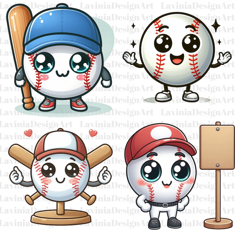 Cute Baseball Clipart Baseball Clipart Baseball Watercolor Ball Png