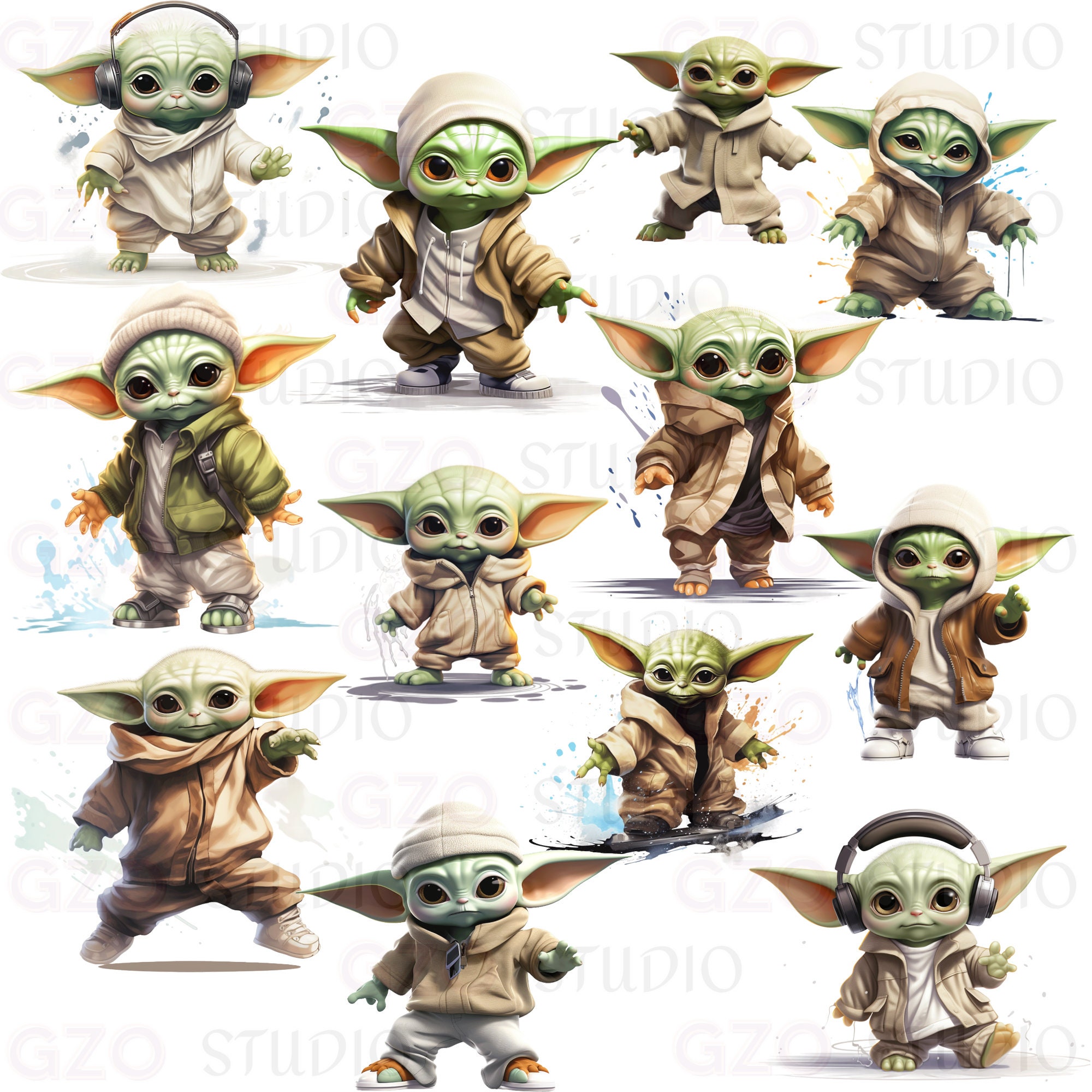 Baby Yoda Clipart PNG JPG, Cute Baby Yoda Mandalorian Star Wars Png ...