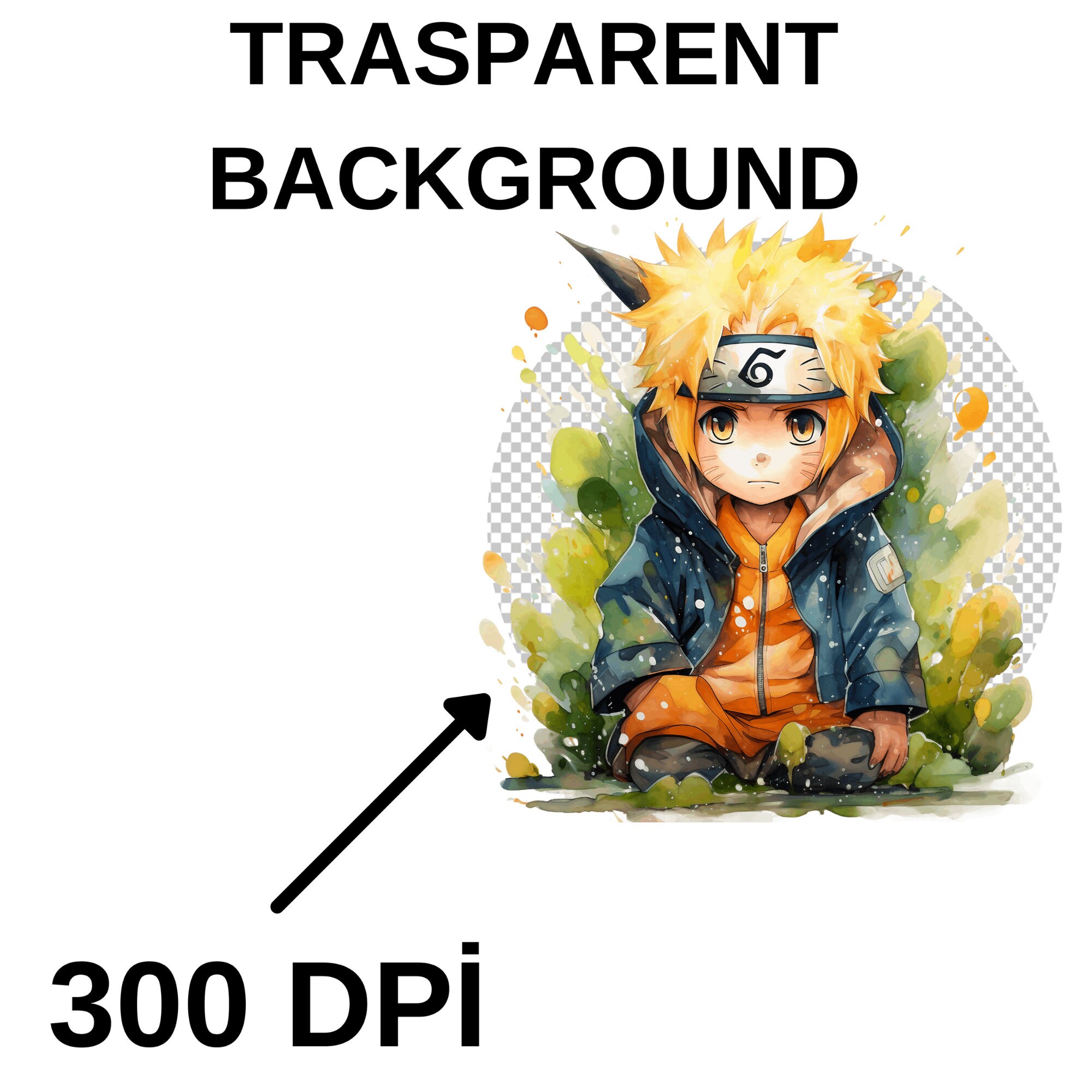 Anime Na-ruto Clipart PNG, JPG Files, Printable Art, Digital Prints ...