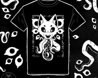 Camiseta Eldritch: Lobo Tentáculo, Camiseta de Algodón Unisex