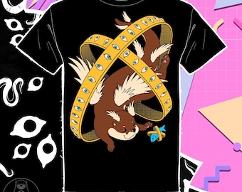Camiseta Ophanim Otter: Diseño de aniversario, algodón serigrafiado