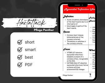 Heart Attack Study Sheet - Study Sheet & Notes for Nursing and Healthcare Professions. 3 pages PDF download