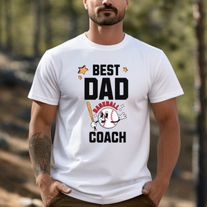 Best Dad Baseball Coach Shirt, Funny Coach Dad Gift, Father&#39;s Day Gift, Dad Coach Tee, Best Dad Shirt, Dad Baseball Shirt, Shirt for Coach