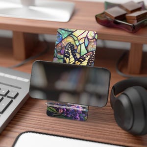 Butterfly Garden Mobile Display Stand: Home Office Phone Holder image 5
