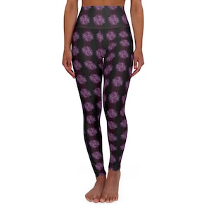 Mandala Yoga Leggings: High Waist Boho Workout Tights