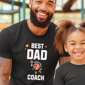 Best Dad Basketball Coach Shirt, Funny Coach Dad Gift, Father&#39;s Day Gift, Dad Coach Tee, Best Dad Shirt, Dad Basketball Shirt, Coach Shirt
