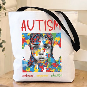 Autism Awareness Totebag, Autism Awareness Bag, Mental Health Awareness, Mom of Autistic Child Gift, Autism Totebag voor leraar, Special Ed