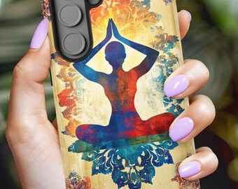 Phone Case, Yoga Mandala Design Phone Protection, Meditation Spiritual Gift