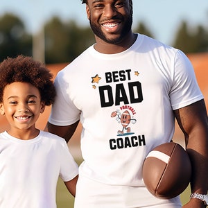 Best Dad Football Coach Shirt, Funny Coach Dad Gift, Father&#39;s Day Gift, Dad Coach Tee, Best Dad Shirt, Dad Football Shirt, Shirt for Coach