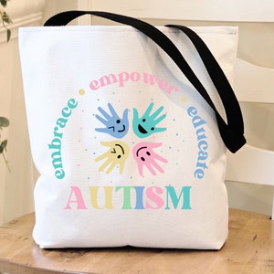 Autism Awareness Totebag, Autism Awareness Bag, Mental Health Awareness, Mom of Autistic Child Gift, Autism Totebag voor leraar, Special Ed