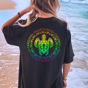 Puerto Rico Comfort Colors Unisex Garment-Dyed T-Shirt, Colorful Puerto Rico Apparel, Puerto Rico Souvenir, Carribbean Cruise Apparel