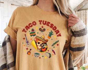 Taco Tuesday T-Shirt, Unisex Comfort Colors Tee, Foodie Apparel