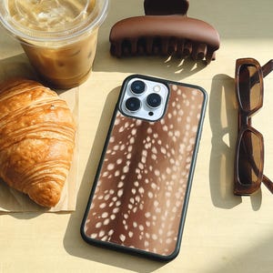 Coque de portable fauve pour Apple iPhone 15 14 13 16 Pro Max 12 Pro 12 Mini 14 Pro Max 11 XR, coquette, imprimé faon, chevreuil