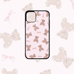 Bow Phone Case For Apple iPhone 15 14 13 13 Pro Max 12 Pro 12 Mini 11 Pro Max X XR Coquette Gift For Her  Teddy Bear Bow