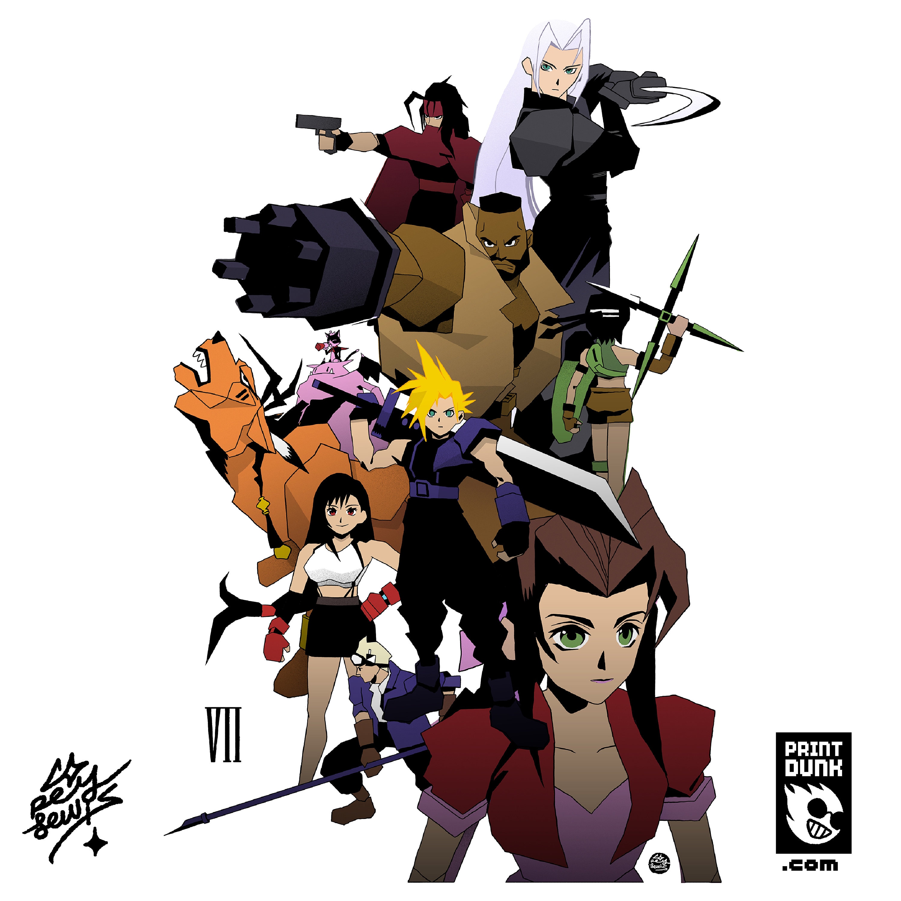 FFVII - 11 X 17" Art Print - Etsy