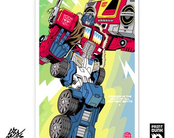 Optimus Rhyme - 11 x 17" Art Print