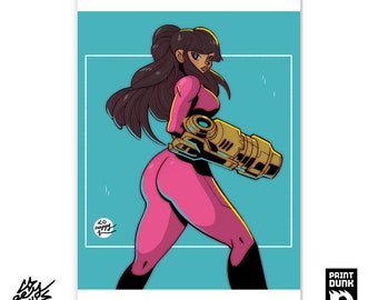 Gun Arm Girl B - 11 x 17" Art Print