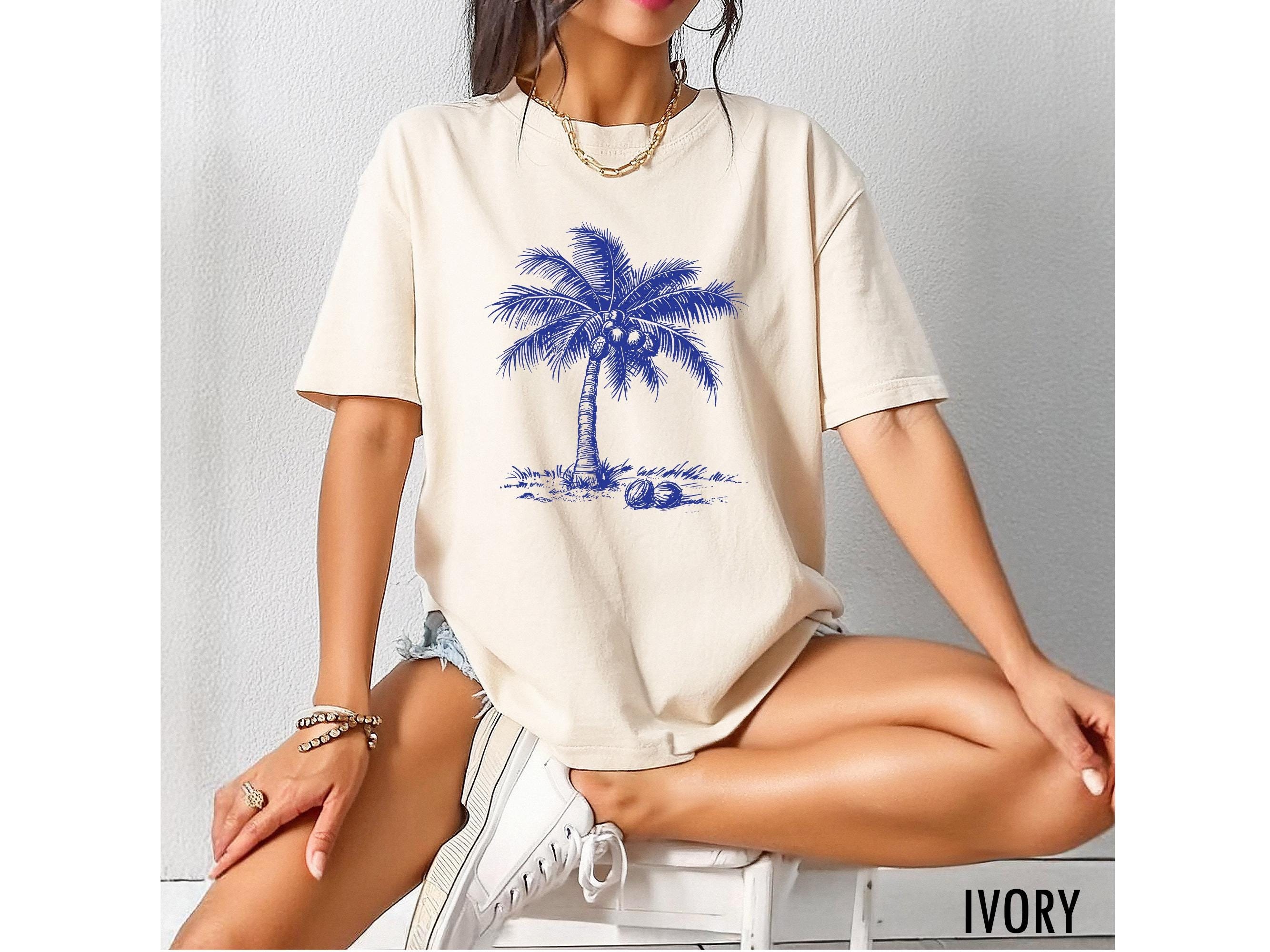 Tシャツ・カットソー MEDM 88rising Money Lucky Coconut tree tee 24SS unisexual Oversized Extended Neck Calabasas Wellness Club T-Shirt | boohoo