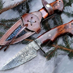 custom handmade d2 steel kiridashi knife bone handle gift fo