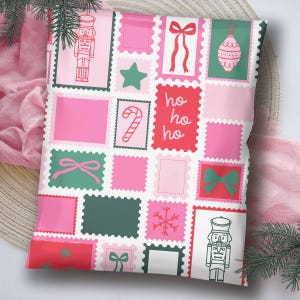 Christmas Poly Mailers 10x13 & 14x19: Designer Holiday Boutique Shipping Supplies