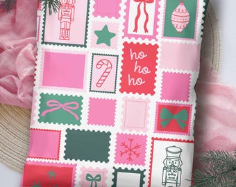 Christmas Poly Mailers 10x13 & 14x19: Designer Holiday Boutique Shipping Supplies