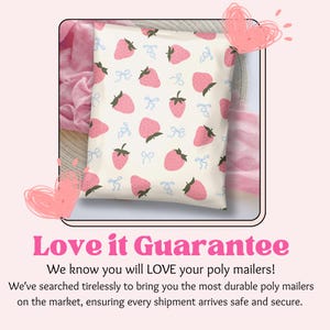 bulk mailers near me small business shipping supplies cute trendy girly summer strawberry design poly bag envelope plastic bag for shipping clothing polymailer polyethylene mailers
