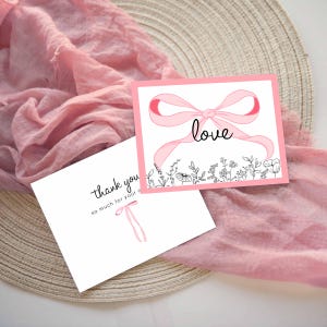 store packaging supplies shipping supplies valentine thank you cute pink bows aesthetic coquette cottage core thank you for customer