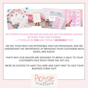 shipping bags envelope polymailer poly bags small business office cute shipping supplies for poshmark sellers large plastic mailing envelope for clothes cutsom personalized polybag waterproof pink strawberries