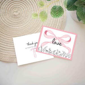 cute girly small biz packaging inserts designer boutique business cards customer message notes
