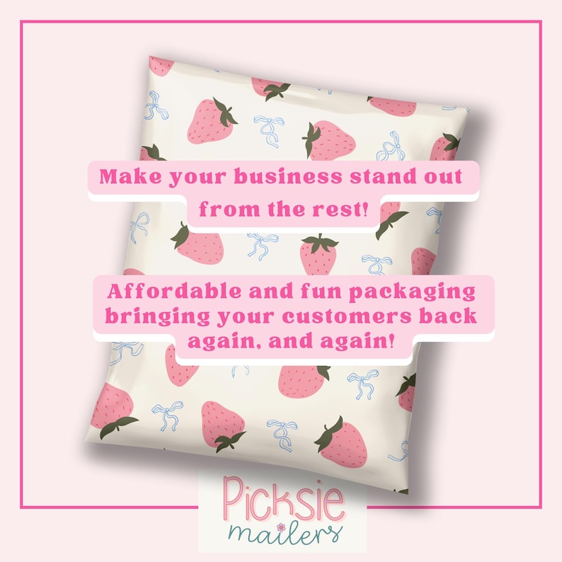 poshmark shipping reseller supplies polybag packaging mail bags small business packaging bulk mailer plastic bags for shipping decorative personalized poly mailers cute pink girly women owned business small biz