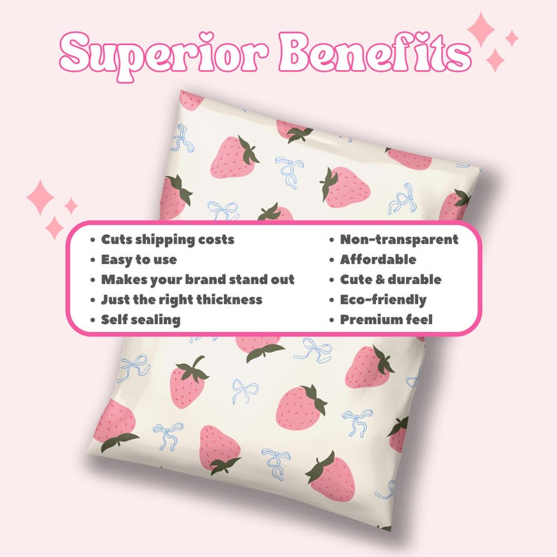 cute poly mailers large packaging for small business for hoodies crewnecks tshirts mailing bag envelope plastic bag wholesale shipping bags