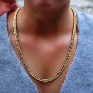 14k Yellow Gold Cuban Link Chain 24in Solid Gold