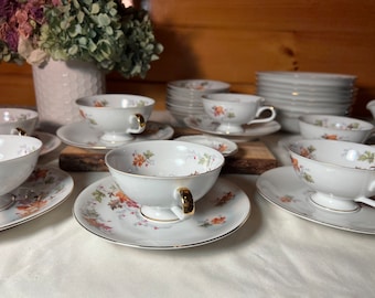 Vintage china, Chalfonte Porzellan, 36 piece set in Indian Summer