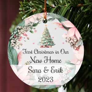 Couples Christmas Ornament, Our First Christmas Together, Personalized First Christmas Together, New Couple Gift