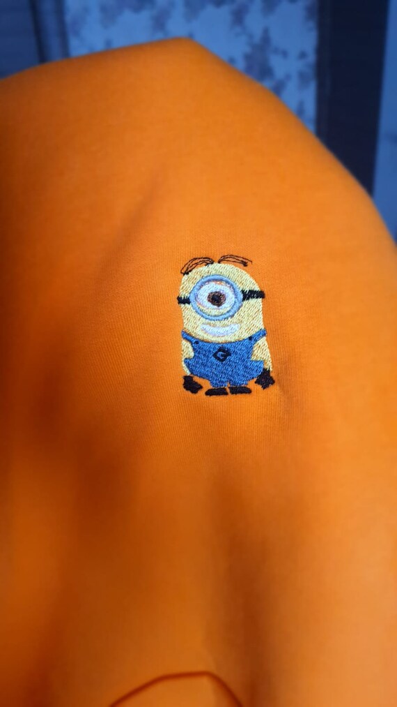 Embroidered minions Stuart and Kevin Couple s Unisex T shirt hoodie bag Cute Animation Character Design soft Premium Quality couple Gift Etsy