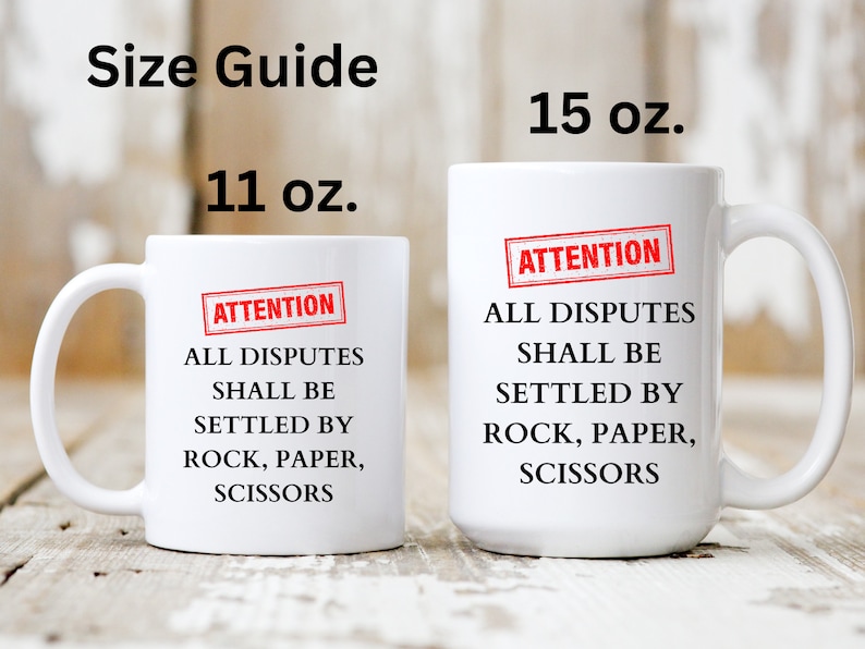 All Disputes Shall Be Settled by Rock Paper Scissors. Etsy
