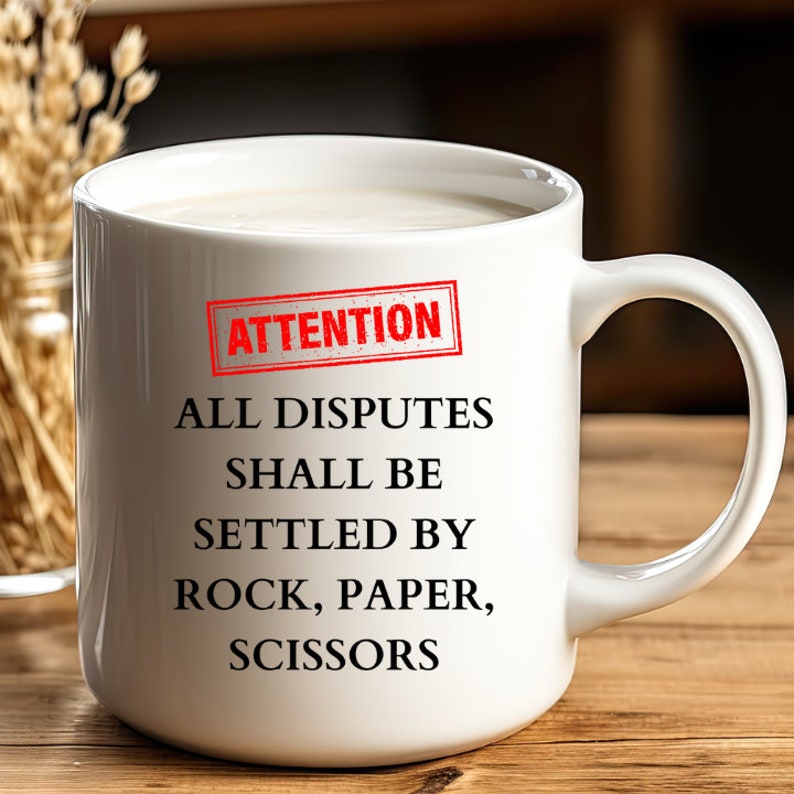 All Disputes Shall Be Settled by Rock Paper Scissors. Etsy