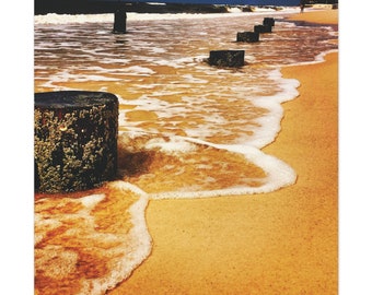 Echoes of the Past: Tides Reclaiming History off Dauphin Island Canvas Gallery Wraps