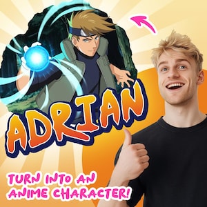 Custom Anime Portrait | Ninja Warrior (Male) | Customizable Digital Art for Anime Fans – Create Your Own Character