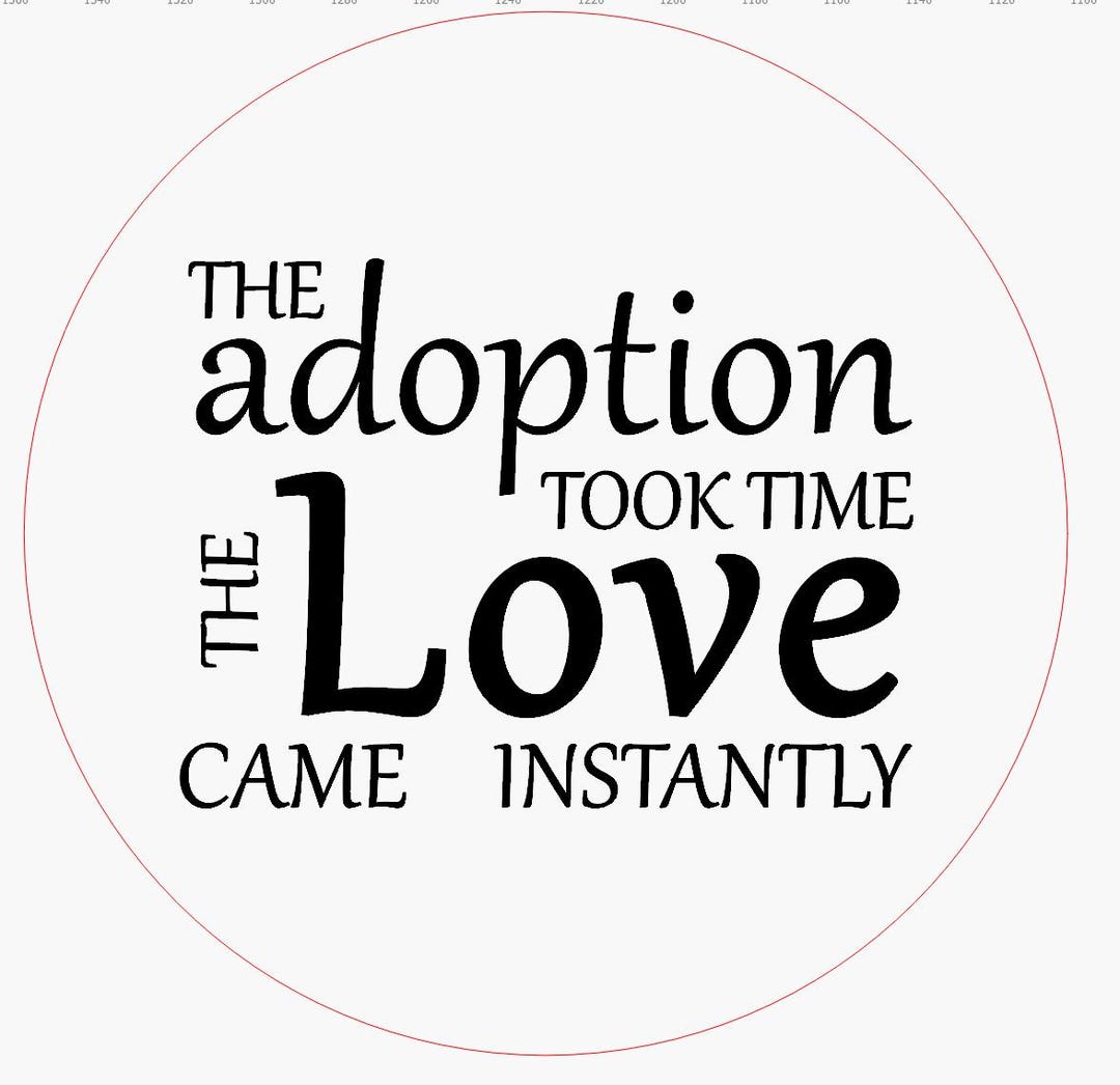 Adoption Celebration Sign – Digital SVG & Lightburn Files - Etsy