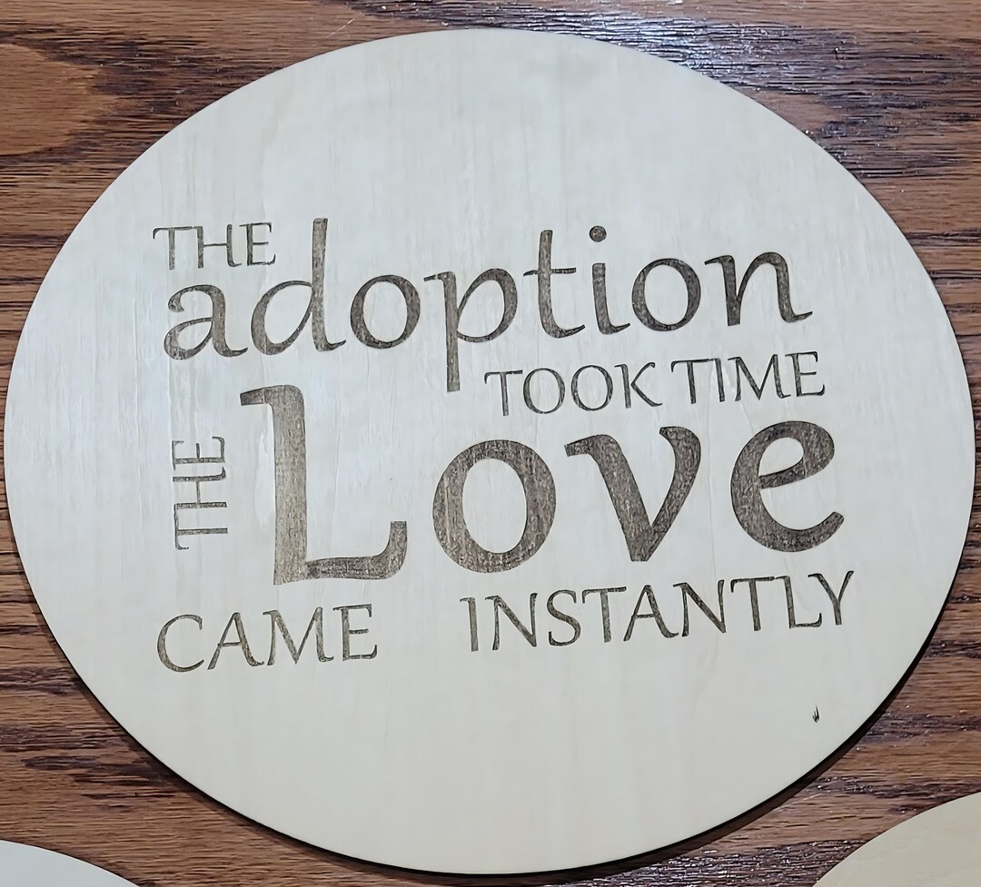Adoption Celebration Signs – Digital SVG & Lightburn Files - Two ...
