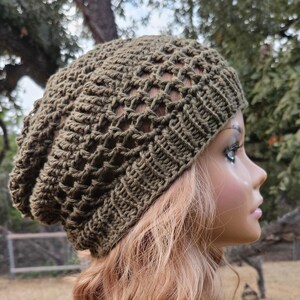 Slouchy Winter Hat, Crochet Slouchy Hat, Womens Slouchy Hat, Ladies Beanie, Crochet Hat, Light Weight Beanie, Accessory, Women&#39;s Hat