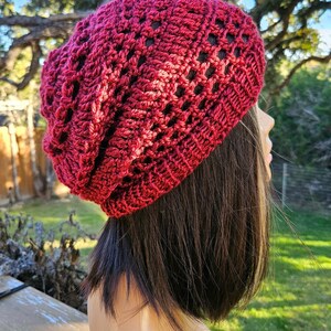 Slouchy Winter Hat, Crochet Slouchy Hat, Womens Slouchy Hat, Ladies Beanie, Crochet Hat, Light Weight Beanie, Accessory, Women&#39;s Hat